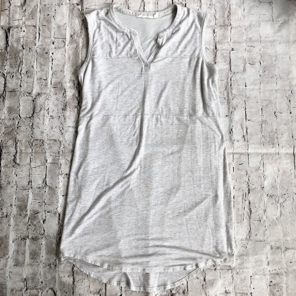 ATHLETA Grey T-Shirt Tank Top Dress Size XL
