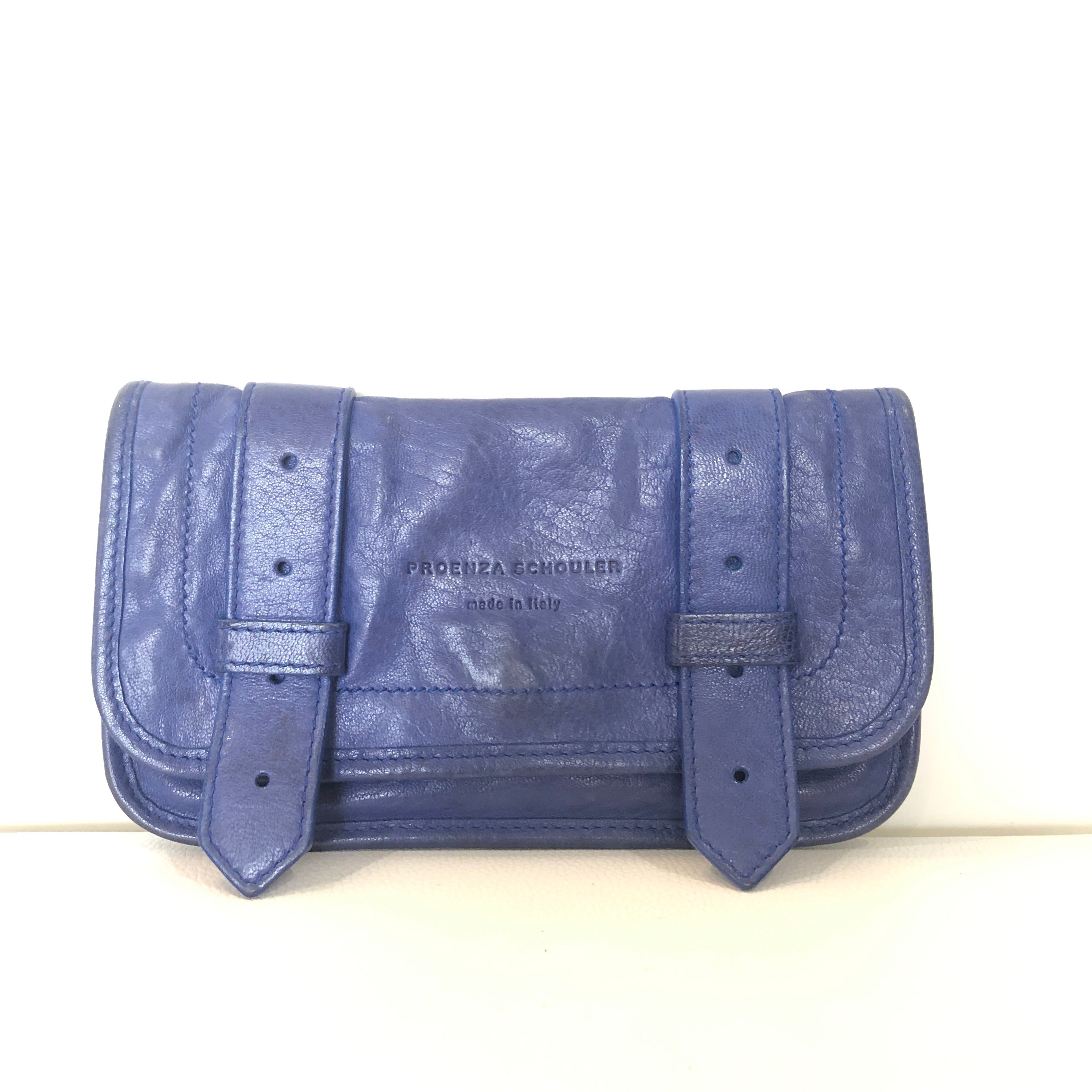 PROENZA SCHOULER PS1 Blue Leather Wallet – Style Exchange Boutique