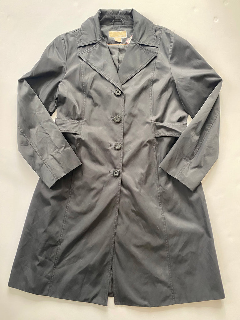 Michael kors trench coat 2025 black