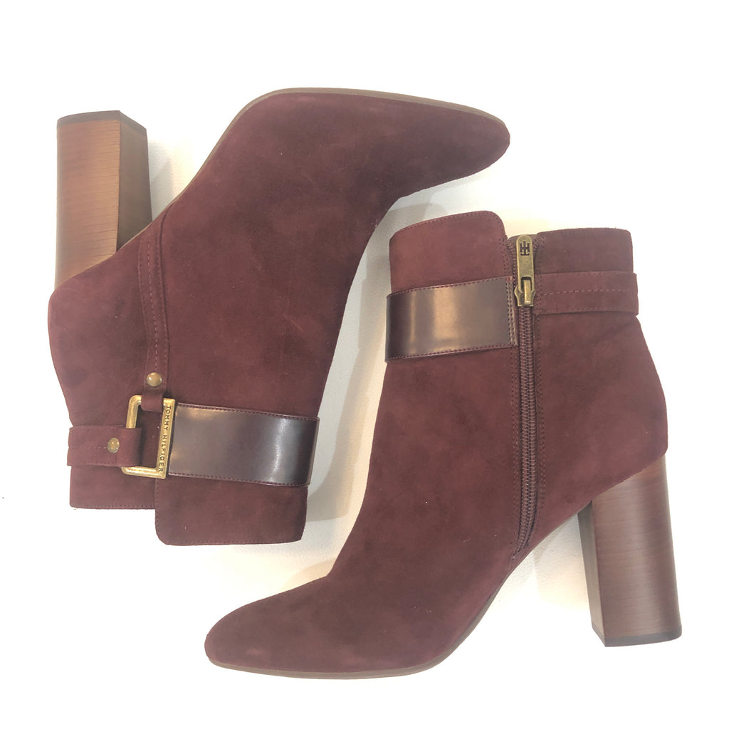 TOMMY HILFIGER Suede Durham Ankle Booties – Style Exchange PGH