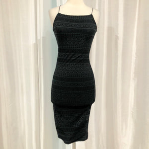 BOUTIQUE Black Midi Dress Size 4