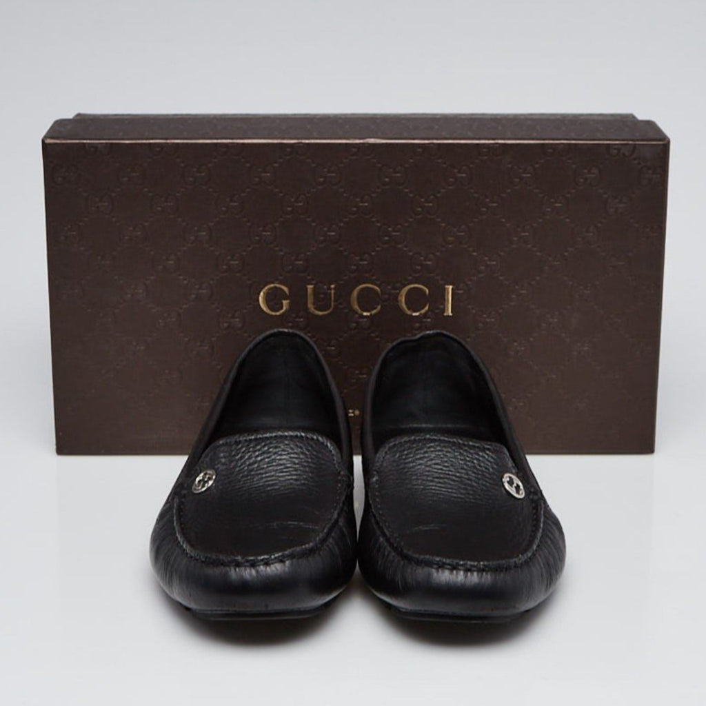 Gucci Silver Guccissima Leather Low Top Sneakers Size 39