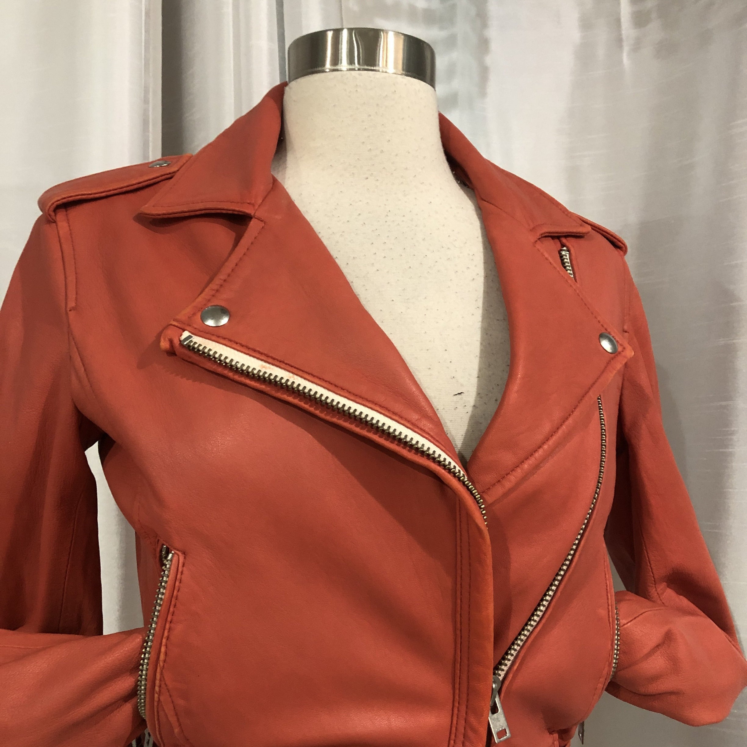 IRO Coral Leather Motorcycle Jacket – Style Exchange