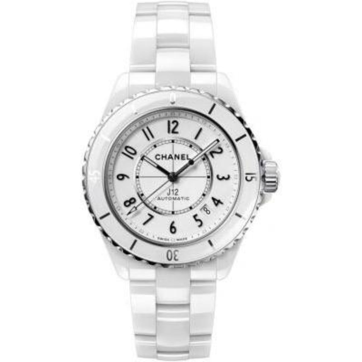 Chanel J12 Automatic Watch Ceramic and White Gold with for