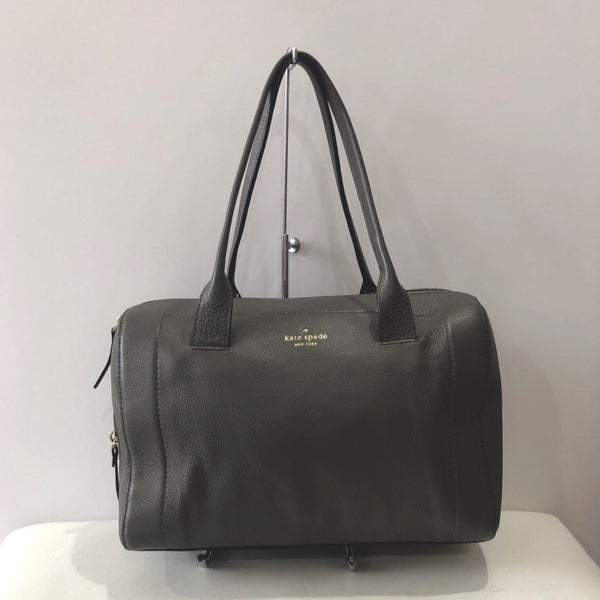 Leather satchel Kate Spade Grey in Leather - 25101871
