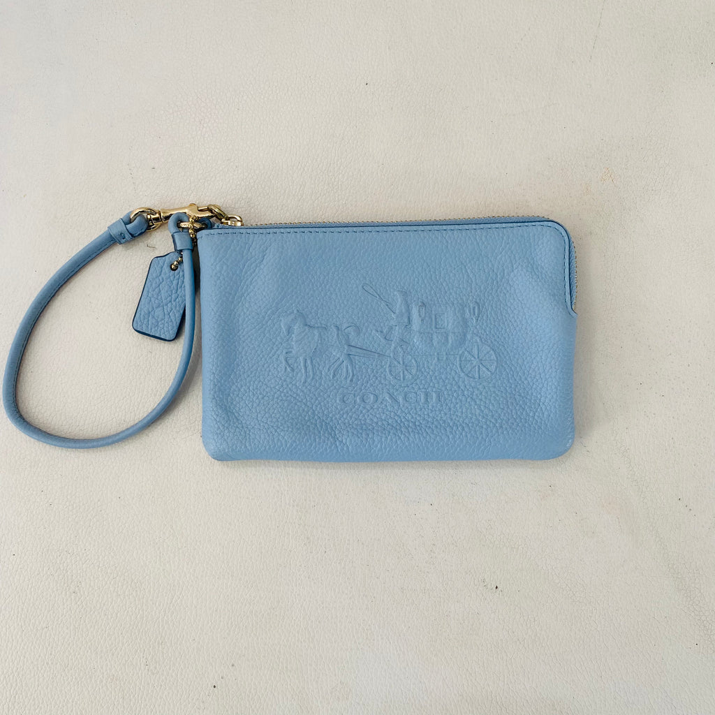 Coach wallet discount light blue