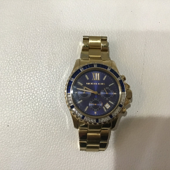 MICHAEL KORS MK5754 Unisex Mid-size Pavé Gold-Tone Watch