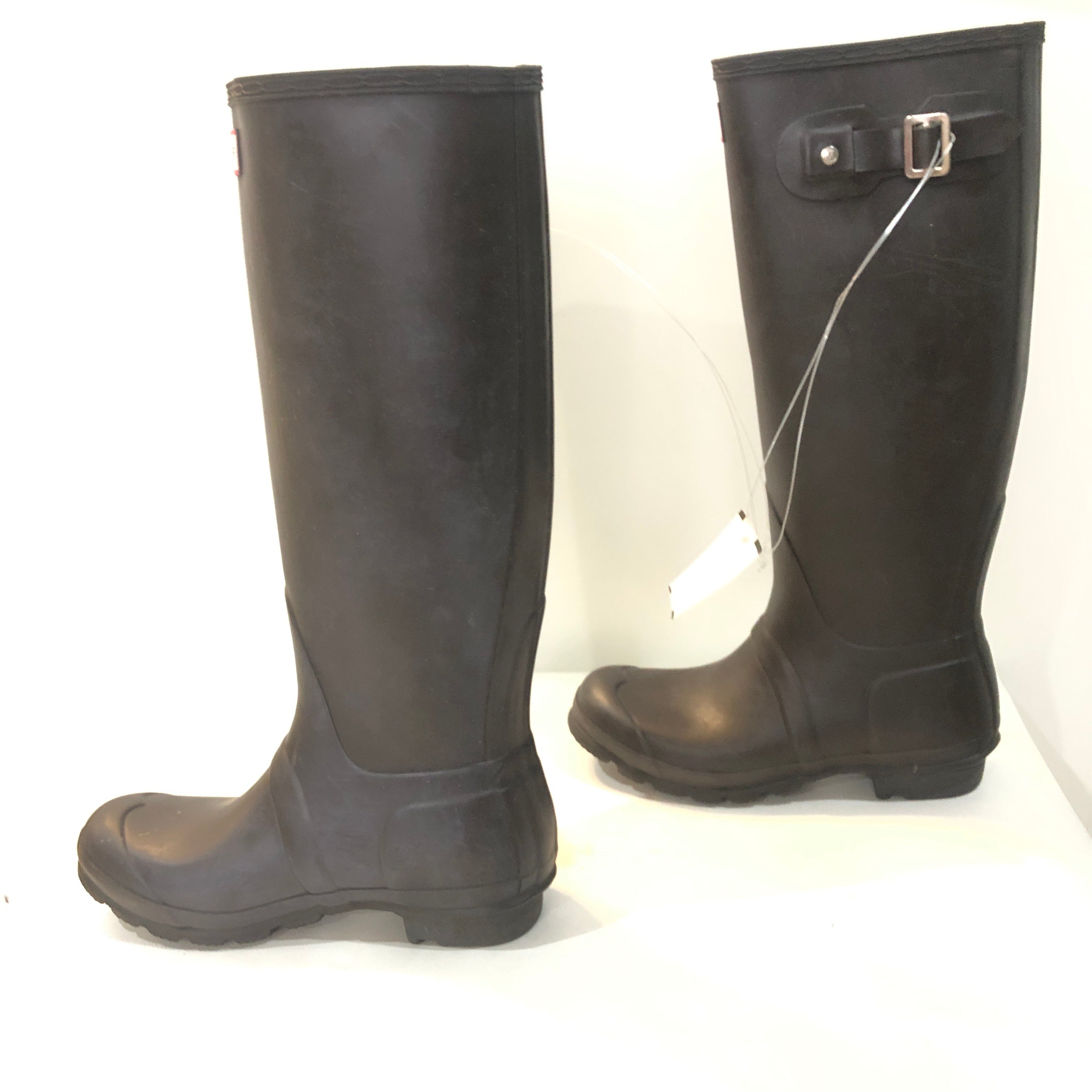HUNTER BOOTS Chocolate Brown Original Tall Rain Boots