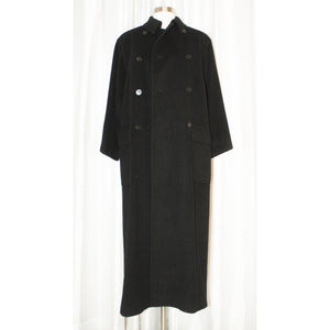 CALVIN KLEIN Black 100% Cashmere Pea Coat Size 8