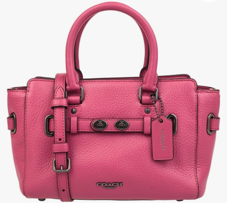 Coach Riggins Blake COACH Blake 25 Carryall Pink Bubble Leather – Style Exchange Boutique PGH