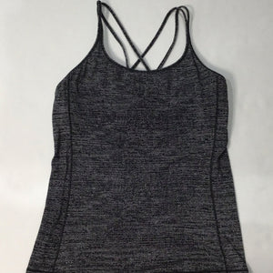 LULULEMON Black & White Twist & Toil Tank Top Size 10