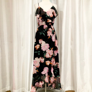 JENNIFER LOPEZ Floral Print Maxi Dress Size 2 NWT