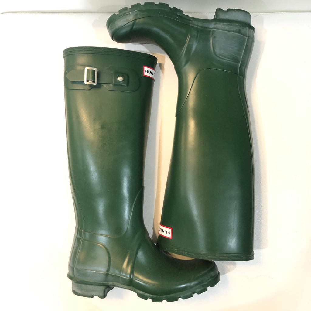 hunter green hunter rain boots