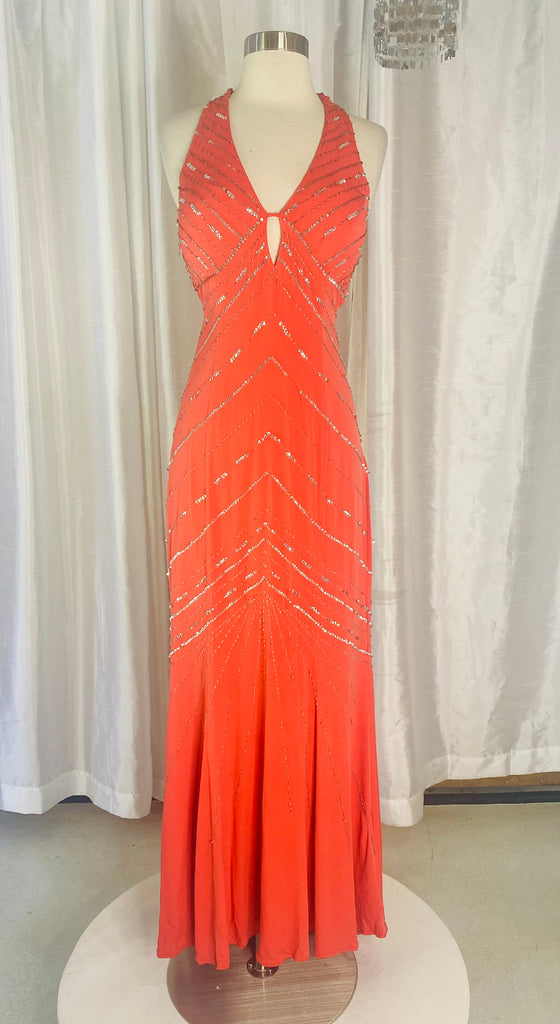 BOUTIQUE Gown Long Orange Size 8