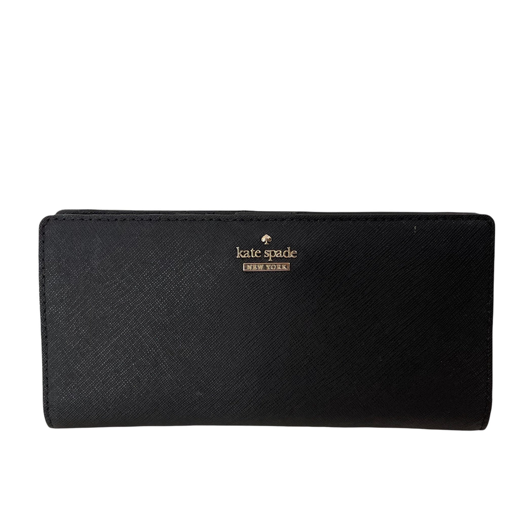 KATE SPADE Black Cameron Street Large Stacy Continental Wallet