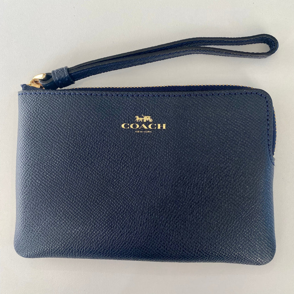 Coach corner zip wristlet price Clearance