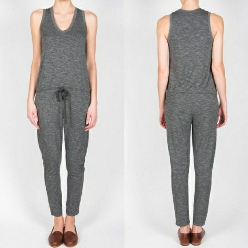 BOUTIQUE Gray Jumpsuit with Drawstring Waist Size S