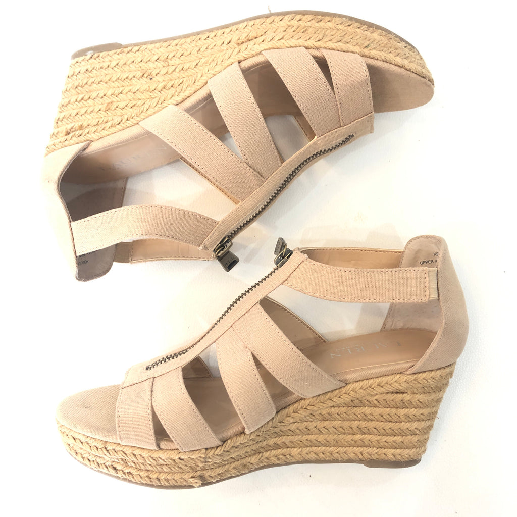Ralph lauren tan wedges Clearance