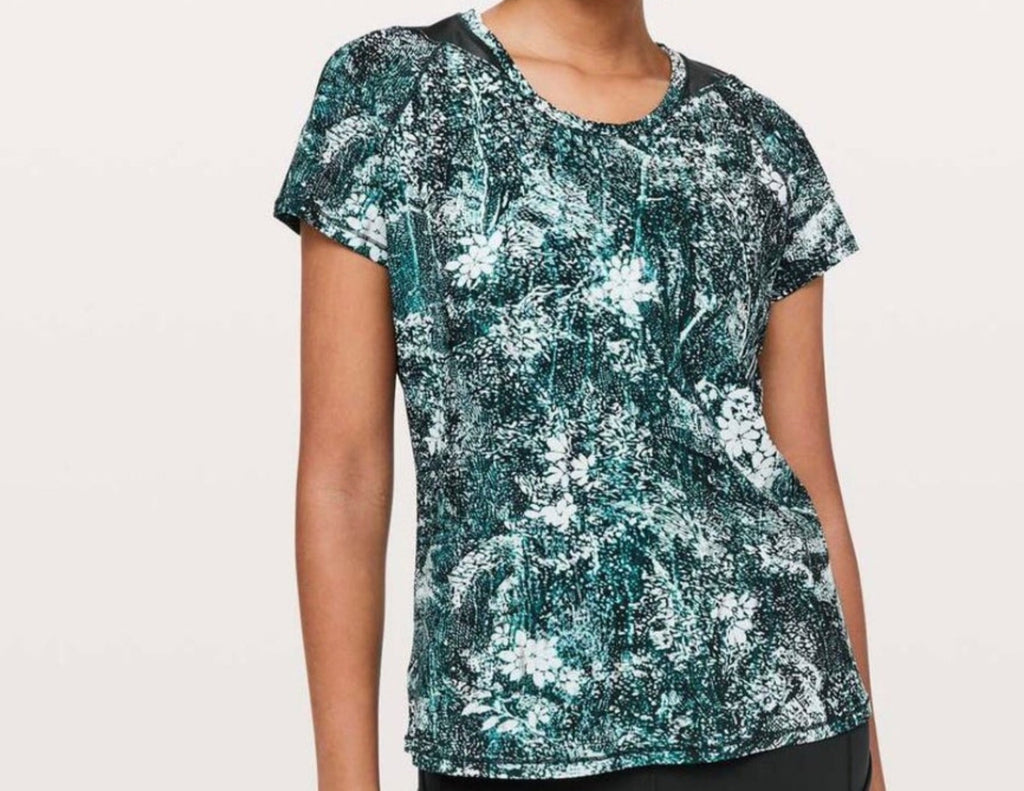 LULULEMON Wildwood White Multi-color/Nocturnal Teal Seek The Heat Shor –  Style Exchange Boutique PGH