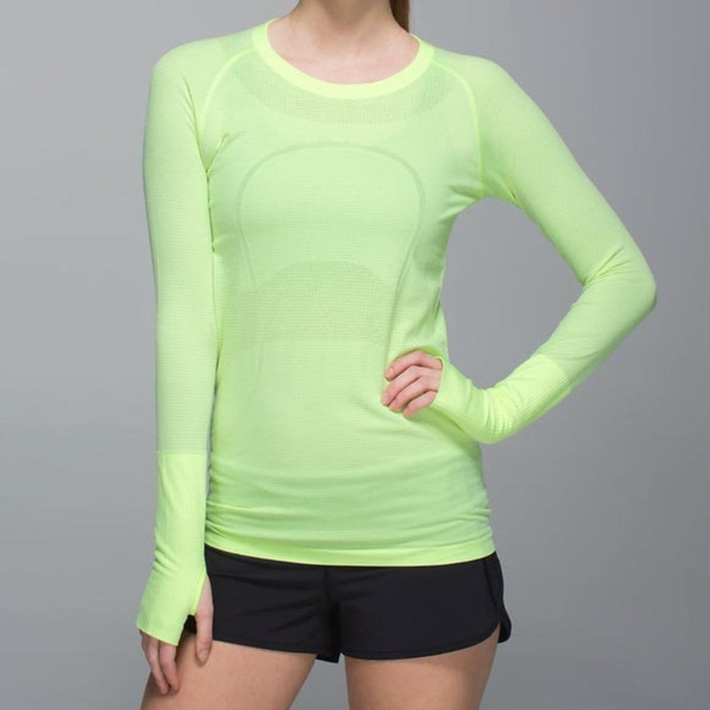 LULULEMON Yellow Swiftly Tech Long Sleeve Crew Shirt Top Size 10 – Style  Exchange Boutique PGH