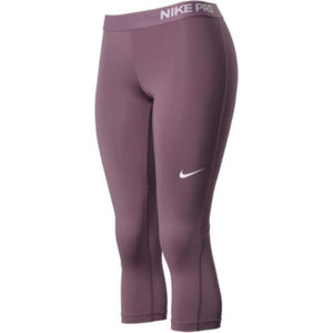 NIKE Mauve Purple/Pink/Rose Pro Dri-FIT Pro Cool Capri Cropped Leggings Size M