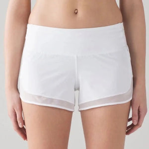 Lululemon white shorts hotsell